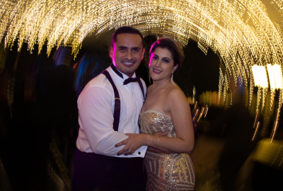 Foto divertida de invitados en boda Foto divertida de invitados en boda